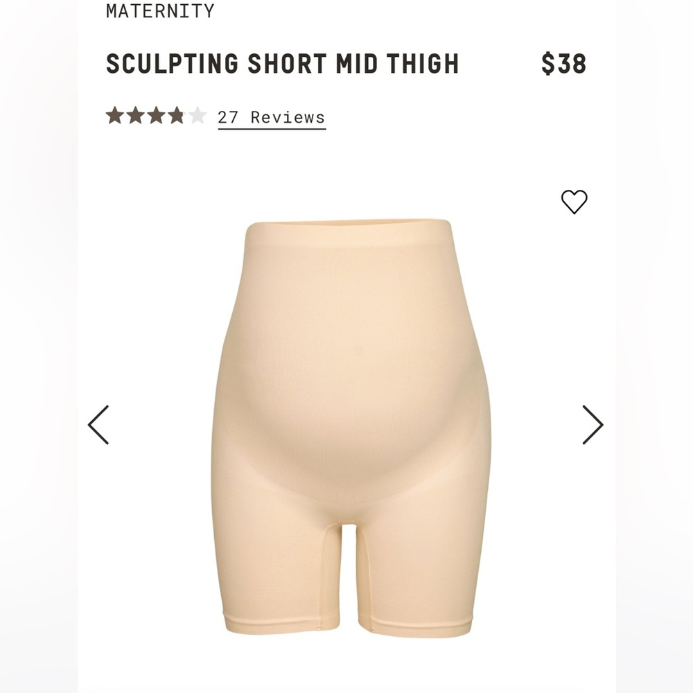 SKIMS MATERNITY SCULPTING SHORT MID THIGH